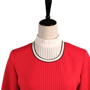 Vintage Red Knit Shift Dress